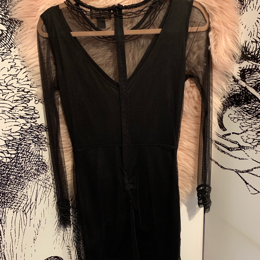 Black beaded dress - Picture 5 of 6